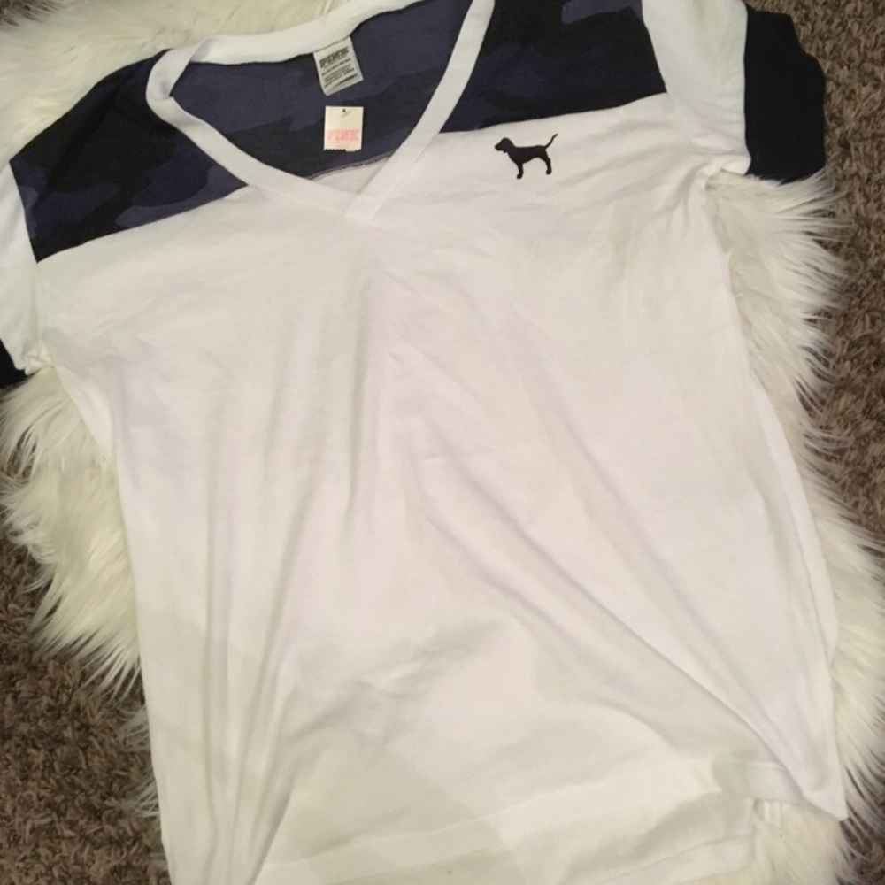 Victoria's Secret Pink Campus Camp Tee XS